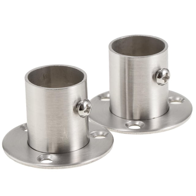 Riel para colgar ropa Zulema armario giratorio acero inoxidable 46 x 30 mm