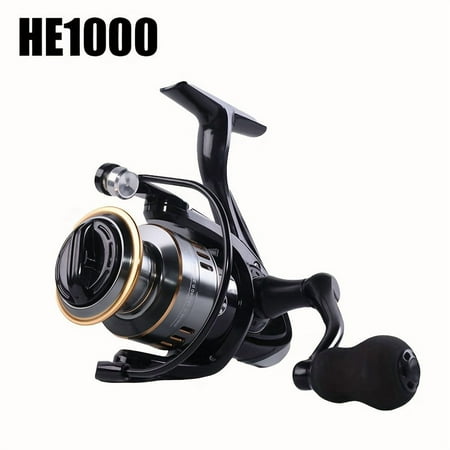 HE1000-7000 Spinning Fishing Reel 5.2:1 Gear Ratio 22.05LB Max Drag Metal Spool Handle for Freshwater Saltwater Fishing