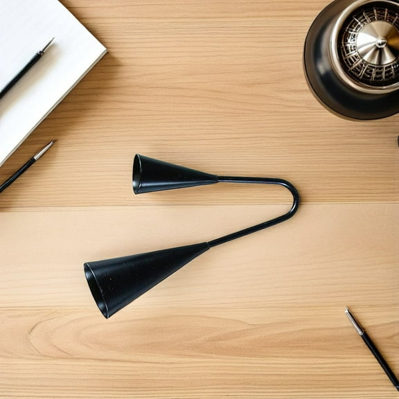 OFFIGAM handheld agogo bell Agogo Bell Black 1 Set Two Tone Traditional High Pitch