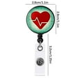 thumbnail image 5 of Jewelry VerPetridure Nurse Badge Buckle Love Stethoscope Easy-To-Pull Buckle Retractable Badge Easy-To-Pull Certificate Buckle, 5 of 6