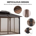 thumbnail image 2 of Sunjoy Netting for 10ft. x 12ft. Hardtop Gazebo with Warm White LED lights (Battery operated, not included), 2 of 9