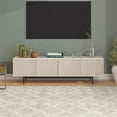thumbnail image 4 of Pemberly Row Transitional 70" Alder White MDF/PVC/Metal TV Stand, 4 of 7