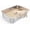 XL-23.6"x15.7"x5.9", variant on Low Entry Litter Box for Senior or Disabled & Injured Cats, Stainless Steel High Sided Enclosed Easy Step in Entry-Large Metal Kitty Litter Box for Kittens, Odor Control