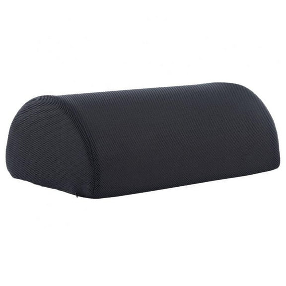 Large Half Moon Bolster Pillow for Legs, Knees, Lower Back and Head, Lumbar Support Pillow for Bed, Sleeping for Ankle and Foot Comfort, Black