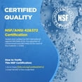 thumbnail image 3 of Reemplazo de filtro de agua de segunda generación compatible con Whirlpool WHR1RXD1, EDR1RXD1, EDR1RXD1B, Everydrop Filter 1, W10295370A, W10276924, W10291030, 9930 9930P 46-9930 46-9081 9081 P8RFWB2L, 3 of 5