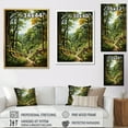 thumbnail image 4 of Designart "Forest Canopy Portrayed Trees in Harmony V" Cottage Floater Framed Canvas Wall Art, 4 of 7