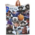 thumbnail image 2 of JoJo''s Bizar#re Adven-ture Fleece Blanket Soft Cozy Throw Blanket 40x50, Lightweight Fuzzy Comfy Flannel Blanket Warm Plush Throw Blankets for Couch, Sofa, Bed, 2 of 6