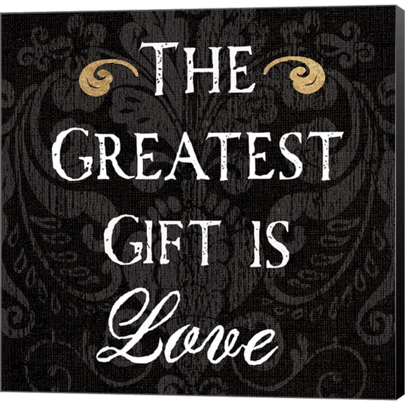 Inspirational Collage I on Black by Daphne Brissonnet, Canvas Wall Art