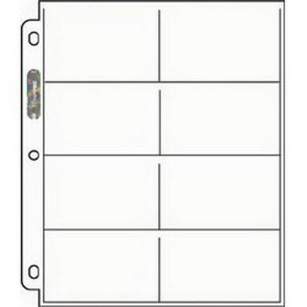 8 Pocket Pages - Non-Glare - Standard Size