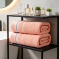 thumbnail image 2 of Naittoop 4 Pack Cotton Hand Towels for Bathroom,Soft Absorbent Decorative Hand Towel Set for Bathroom,Kitchen,Beauty,Spa,Gym,Household face Towel,Highly Absorbent Towels,13x28.7 in Orange, 2 of 6