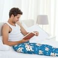 thumbnail image 5 of Mens Pajama Pants Bottoms with Pockets - Cows Milk Comfy Mens Pj Pants, Soft Men Lounge Pants, 5 of 5
