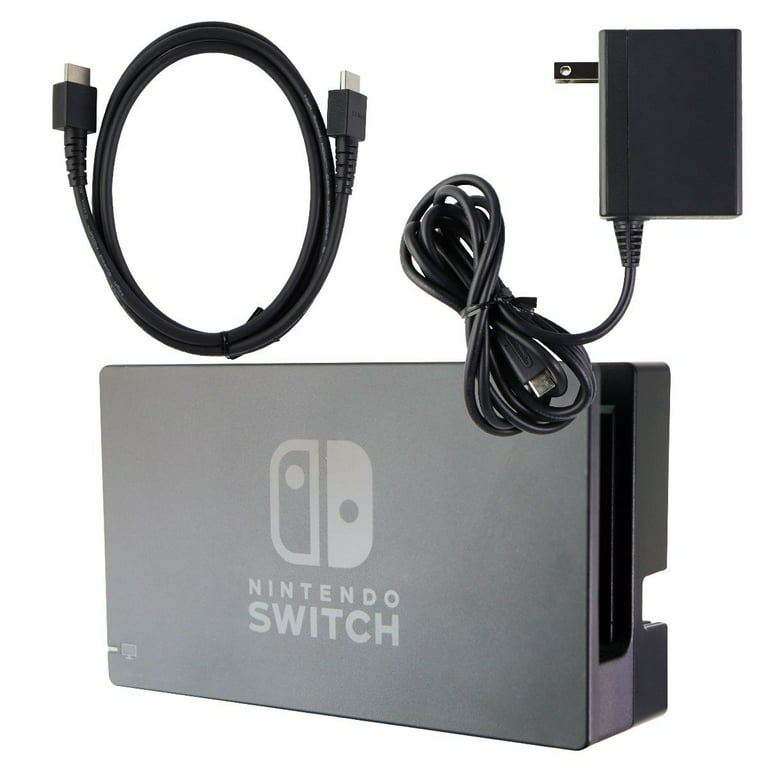 Niende Elendig syv Nintendo Switch Dock Set with HDMI & AC Adapter - Black (HACACASAA) (USED)  - Walmart.com