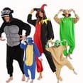 thumbnail image 2 of Pijama de una pieza con dibujos animados para niños, traje de actuación con diseño de dinosaurio y unicornio, camisón de monstruo sónico, 2 of 5