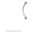 thumbnail image 1 of Anodized Titanium Curved Barbell Surgical Steel 16G (13mm) - 7 Colors Available, 1 of 7