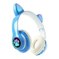 thumbnail image 2 of Kabnic Bluetooth 5.3 Over Ear Headphones, Cute Wireless Headphones with Cat Ears, Deep Bass, Memory Foam Ear Cups, Ideal for Travel, Home Office, Gaming, 2 of 7