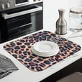 thumbnail image 3 of Leopard Print Pattern Dish Drying Mat for Kitchen 1 Pack, Ultra Absorbent Microfiber Dishes Drainer Mats,16"x18", 3 of 6