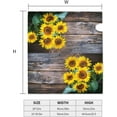 thumbnail image 5 of Vintage Sunflowers On Postcards Newspaper Magnetic Mailbox Covers, Mail Wraps Garden Yard Home Decor for Outdoor Standard Size 21" Lx 18" W…, 5 of 6