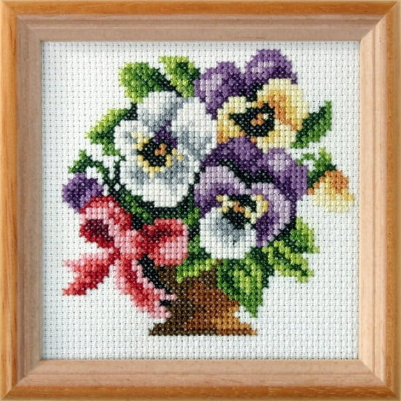 Cross stitch kit "Pansies " 7591