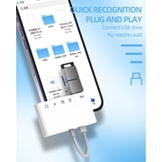 Lightning to SD Card Reader USB 3.5 mm audio charger Adapter(5in1)for iPhone 14 13 12 Pro Max Digital Camera OTG 3.0 Micro SD Memory Stick Flash Drive Accessories for Apple TF Transfer Photo for iPad