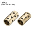 thumbnail image 3 of Uxcell Sleeve Bearings 15mm/0.59" Bore,20mm/0.79" OD,Wrapped Bushings Brass Graphite,JDB Graphite 1 set（2pcs), 3 of 4