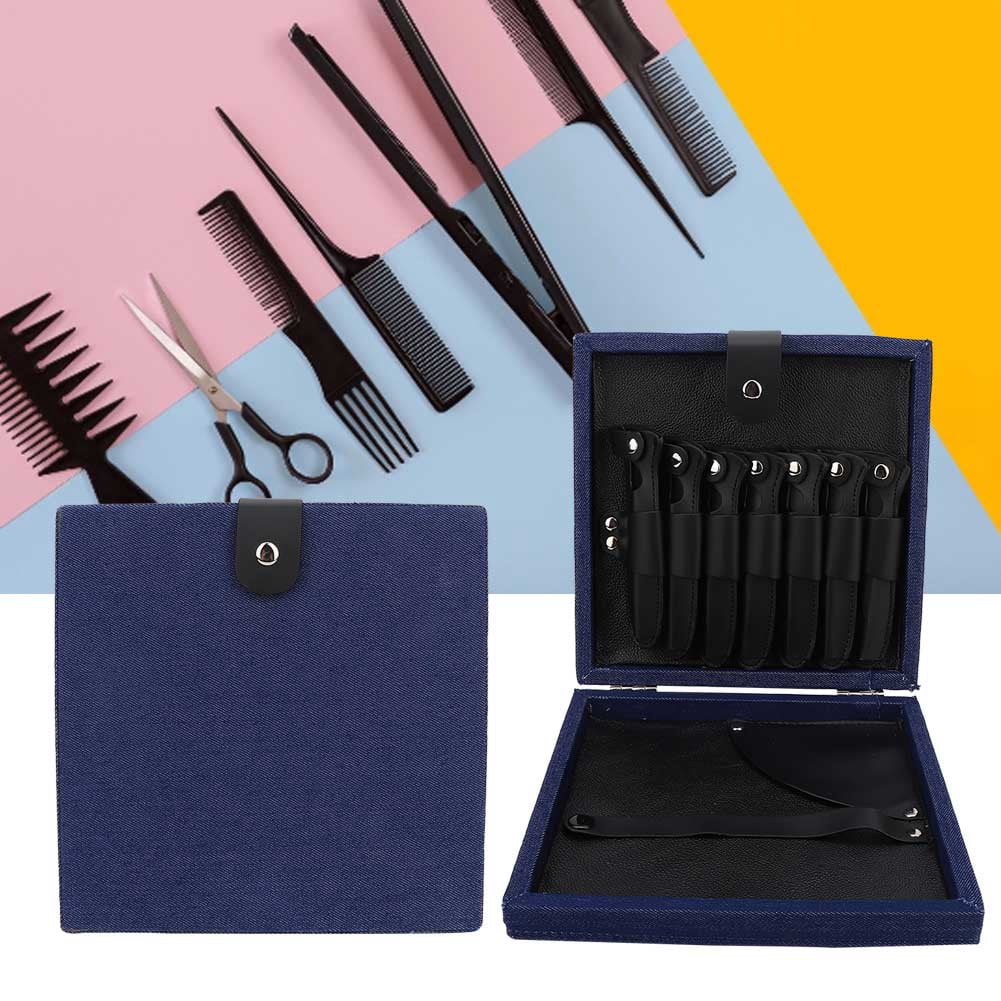 Mgaxyff Portable Haircutting Tools Storage Case Scissors Comb Clipper