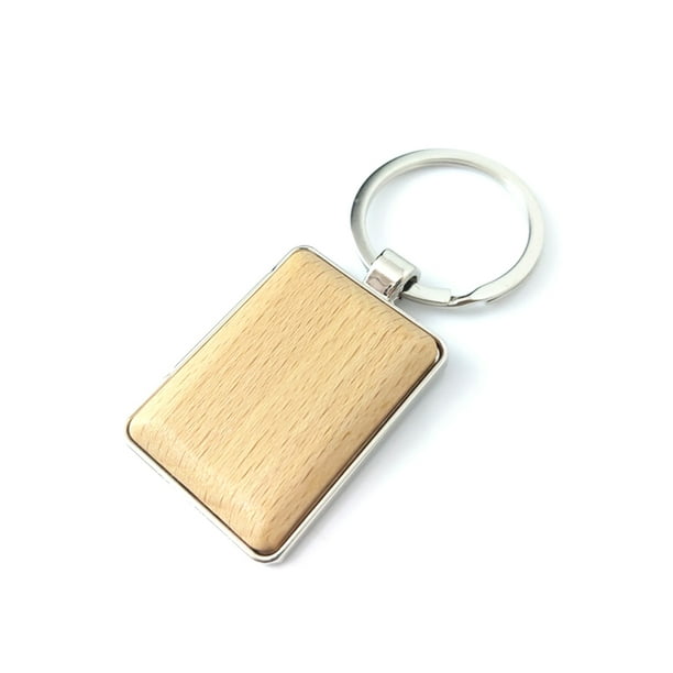 Xingzhi Keychain Ring Blank Wood Home Car Key Holder Portable