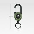 thumbnail image 3 of solautey Retractable Keychain with 24in Steel Wire Rope Carabiner Badge Reel Holder Clip Multifunctional Key Ring Heavy Duty Outdoor Camping Climbing Anti-lost Buckle, 3 of 7