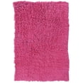 thumbnail image 2 of Contemporary Home Living 2.5' x 4.25' Hand-Woven Shag Wool Rectangular Area Throw Rug - Fuchsia Pink, 2 of 5