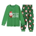 thumbnail image 3 of Conjuntos de pijama de Navidad para bebés, niños y niñas, ropa de dormir de algodón con estampado, Tops de manga larga, pantalones, 2 uds., traje de 1 a 7 años, 3 of 3
