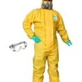 thumbnail image 1 of Mono de protección,Monos de protección química para hombres impermeables,Trajes cómodos con capucha Cremallera Cintura elástica,Mono con capucha de polipropileno para uso 3XL con guantes, 1 of 8