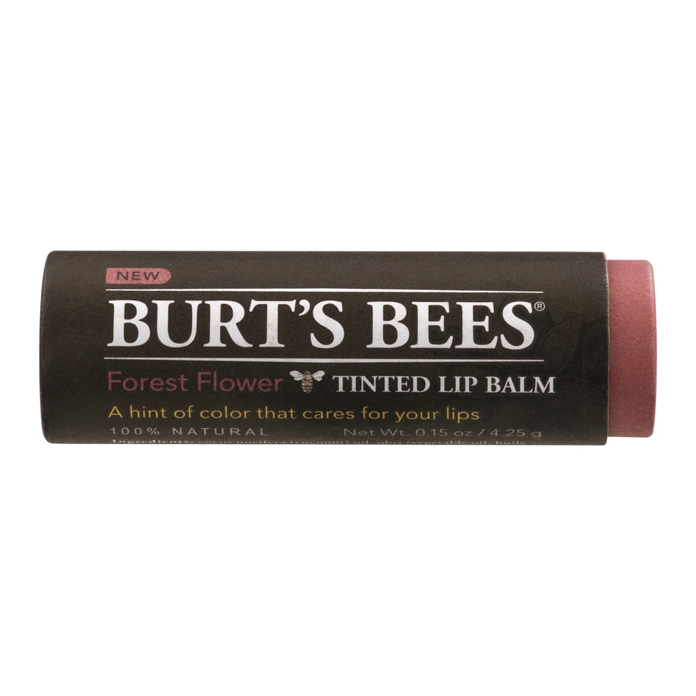 Burt's Bees Tinted Lip Balm, Forest Flower, 0.15 Oz.