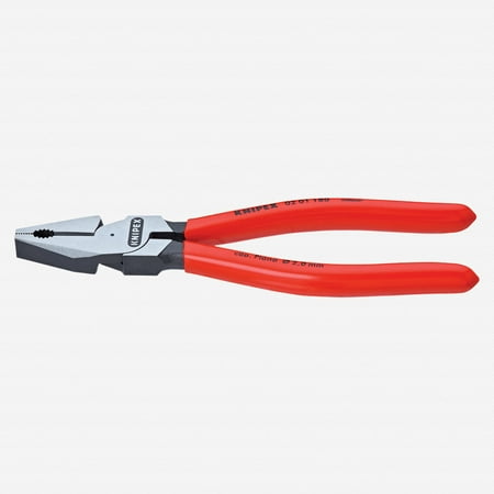 UPC: 0843221001476 | Knipex 7  High Leverage Combination Pliers – Plastic Grip