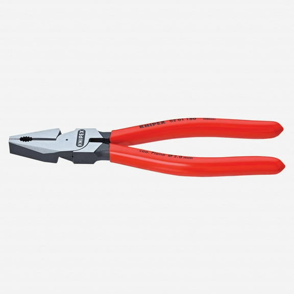 Knipex 9" High Leverage Combination Pliers - Plastic Grip