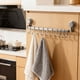 thumbnail image 5 of Ganchos de pared, estante, riel de cocina, soporte para utensilios que ahorra espacio, sin necesidad de taladrar, colgador de pared con 10 ganchos para cocina, baño y dormitorio, 5 of 5