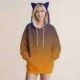thumbnail image 4 of Womens Cat Ear Hoodies, Long Sleeve Pullover for Women Fall Fashion Loose Fit Ombre Tie Dye Hooded Sweatshirts with Pockets, 4 of 4
