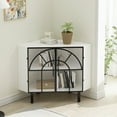 thumbnail image 3 of 37.40" Corner Storage Cabinet, White, 3 of 7