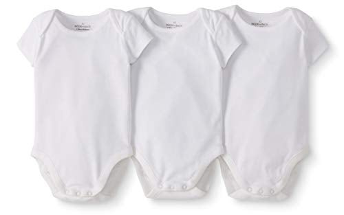 Infant-and-Toddler-Bodysuits Unisex niños Moon and Back by Hanna Andersson 3 Pack Short Sleeve Bodysuit 