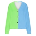 thumbnail image 4 of Puntoco Chaqueta Informal Con Botones Y Estampado De Manga Larga Para Mujer, 4 of 4