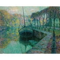 thumbnail image 2 of Henri Le Sidaner 18x15 Gold Ornate Wood Frame and Double Matted Museum Art Print Titled - The Salt Boat (1919), 2 of 4