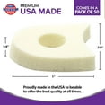 thumbnail image 4 of Premium Foam Toe Separators - Toe Spacers for Corn, Blisters, and Hammer Toe Relief - 1/4 Inch - Bulk Pack of 50 Toe Pads, 4 of 7