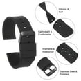 thumbnail image 6 of Uxcell Silicone Watch Band Quick Release Soft Rubber Watch Strap Black/Black 24mm, 6 of 7