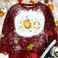 thumbnail image 1 of Ruimatai Chandails en Molleton de Noël Décontractés pour Femmes Col Rond Imprimé Manches Longues Blouse T-shirt Tops, 1 of 9