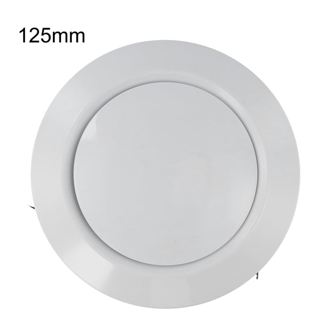 Couvre-vent Réglable Rond pour Évent de Plafond Salle de Bain Extracteur Ventilateur 125mm