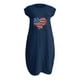 thumbnail image 4 of Puntoco Vestido Estampado De Dos Bolsillos Con Cuello Redondo Y Manga Corta De Color Liso Para Mujer Vestido De Cuello Redondo De Manga Corta Azul Marino Xxl,Regalos Para Mujer Joven, 4 of 4