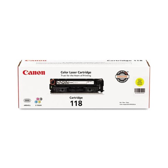 Canon, CNMCRTDG118YW, CRTDG118 Toner Cartridge, 1 Each