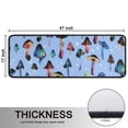 thumbnail image 5 of Kitchen Rugs Sets Of 2,Colorful Mushroom Pattern Light Blue Pattern Anti Fatigue Kitchen Mat Rugs Non Slip Washable,Decorative Kitchen Floor Mats for Kitchen,Sink,Laundry,17"x47"+17"x47", 5 of 5