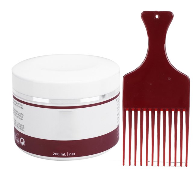 Mascarilla capilar de queratina PURC, mascarilla reparadora de cabello sin calentamiento con peine de tenedor, 200ml