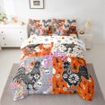 thumbnail image 2 of Homewish Bohemain Chicken 7-Piece Twin Bedding Sets,Boho Flower Bedding Comforter Set,Spooky Gothic Skull Sheet Sets For Teens,Microfiber Bedroom Decor Reversible, 2 of 8