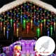 thumbnail image 3 of Guirnalda de luces LED con forma de copo de nieve para decoración navideña, 8 modos, enchufe europeo, para jardín, Año Nuevo 2025, 3 of 5