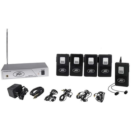 Peavey ALS 75.9 Mhz Assisted Listening System+4 Receivers+1 Additional Receiver